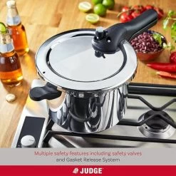 Judge 5 Litre Pressure Cooker W Steamer Basket, Divider Insert & Trivet, Large 10 Judge 5 Litre Pressure Cooker W Steamer Basket, Divider Insert & Trivet, Large -Kitchen Appliances Discounts 84693933 4