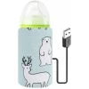 Portable USB Baby Bottle Warmer Thermostat For Family Outdoor Travel (Polar Bear)