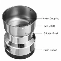 150W Electric Coffee Grinder, Grinder For Flax Seeds, Nuts, Pepper, Spices, Coffee Seeds And Others With Stainless Steel Blades -Kitchen Appliances Discounts 86103188 4