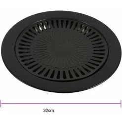 Barbecue Grill Pan - Korean Style Non-Stick Smokeless BBQ Grill Rack Basket Barbecue Pan Stovetop Grill Roasting Trays For Vegetable Kabobs Seafood -Kitchen Appliances Discounts 86197836 4