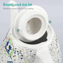 GTA Ceramic Electric Kettle, Boil Water Quickly And Easily, Removable Swivel Base And Boil Dry Protection, Hassle-Free Auto Shutoff, 1.5L, Pattern -Kitchen Appliances Discounts 86207772 3