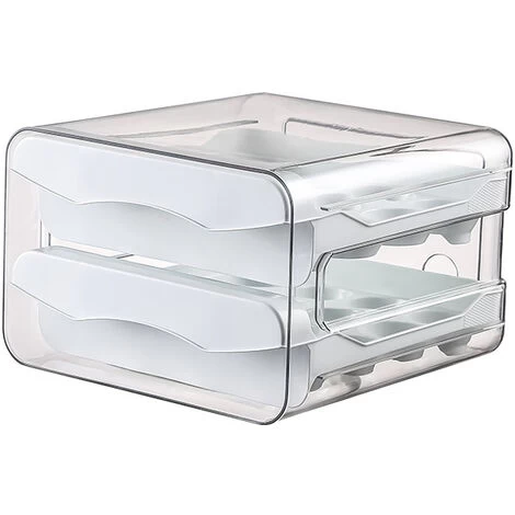Fridge Egg Rack, 32 Grids/2 Layers Fridge Egg Rack, Fridge Egg Drawer, Fridge Fresh Egg Storage Box(1pc) 3 Fridge Egg Rack, 32 Grids/2 Layers Fridge Egg Rack, Fridge Egg Drawer, Fridge Fresh Egg Storage Box(1pc)