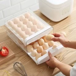 Fridge Egg Rack, 32 Grids/2 Layers Fridge Egg Rack, Fridge Egg Drawer, Fridge Fresh Egg Storage Box(1pc) 8 Fridge Egg Rack, 32 Grids/2 Layers Fridge Egg Rack, Fridge Egg Drawer, Fridge Fresh Egg Storage Box(1pc) -Kitchen Appliances Discounts 86606479 3