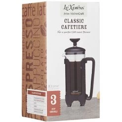 Le Xpress Matt Black 3 Cup Cafetiere -Kitchen Appliances Discounts 87183729 3