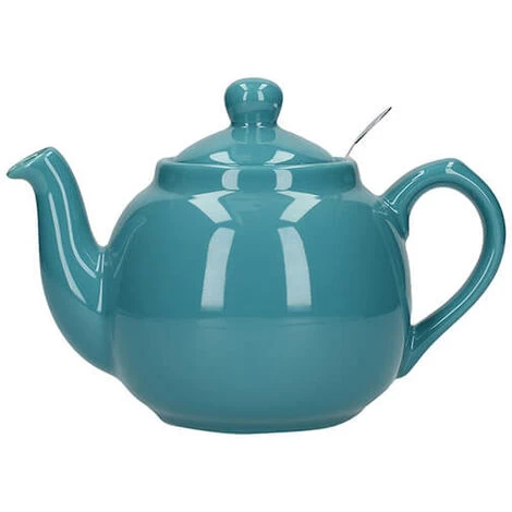 London Pottery Farmhouse Filter 2 Cup Teapot Aqua 3 London Pottery Farmhouse Filter 2 Cup Teapot Aqua