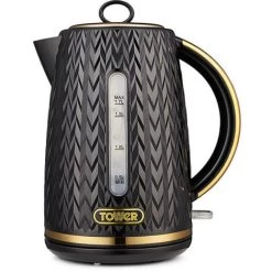 Tower Empire Kettle And 2 Slice Toaster Set Black -Kitchen Appliances Discounts 87185148 3