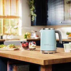 Beko Duck Egg Blue & Chrome Cosmopolis 1.7L Kettle -Kitchen Appliances Discounts 87185966 5