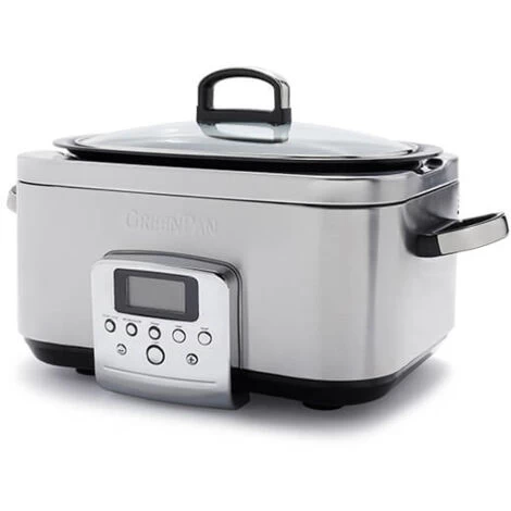 GreenPan Non-Stick Slow Cooker 6L Stainless Steel 3 GreenPan Non-Stick Slow Cooker 6L Stainless Steel
