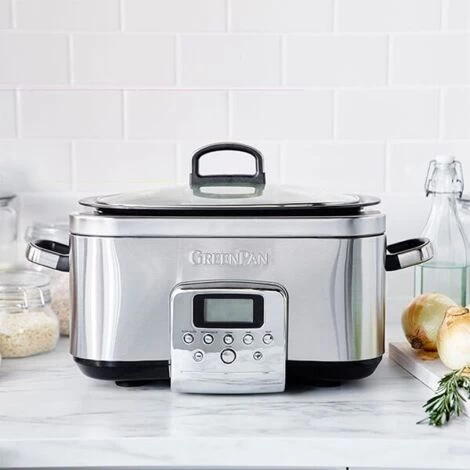 GreenPan Non-Stick Slow Cooker 6L Stainless Steel 4 GreenPan Non-Stick Slow Cooker 6L Stainless Steel - Image 2