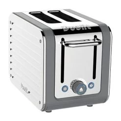 Dualit Architect 2 Slot Grey Body With Stainless Steel Panel Toaster