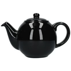 London Pottery Globe 2 Cup Teapot Gloss Black