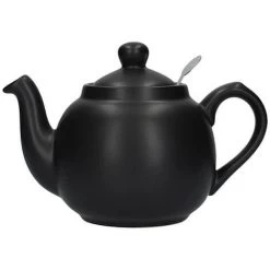 London Pottery Farmhouse Filter 2 Cup Teapot Matt Black