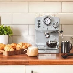 Swan Retro Grey Pump Espresso Coffee Machine -Kitchen Appliances Discounts 87188153 4