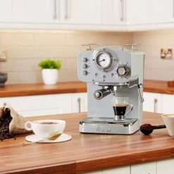 Swan Retro Grey Pump Espresso Coffee Machine -Kitchen Appliances Discounts 87188153 5