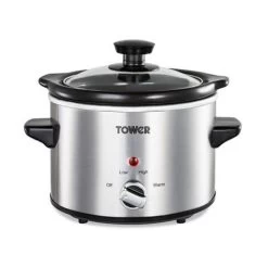 Tower 1.5 Litre Stainless Steel Slow Cooker