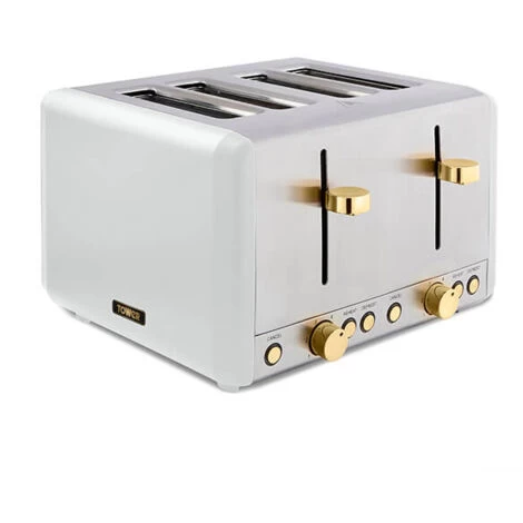 Tower Cavaletto Pyramid Kettle And 4 Slice Toaster Set Optic White 4 Tower Cavaletto Pyramid Kettle And 4 Slice Toaster Set Optic White - Image 2