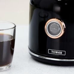 Tower Bottega 1.7 Litre Stainless Steel Kettle Rose Gold Black -Kitchen Appliances Discounts 87568756 4