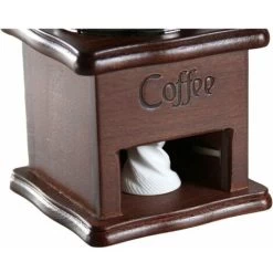 Manual Coffee Bean Grinder Hand Spice Herb Vintage Style Retro Wooden Burr Coffee Bean Grinder Knot Machine Cereal Grinder - Gift For Lover -Kitchen Appliances Discounts 87616592 4