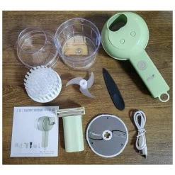 Hand Blender Electric Garlic Cutter Cordless Food Adder Green -Kitchen Appliances Discounts 87632302 5