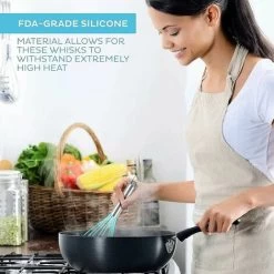 Set Of 3 Silicone Whisk,Kitchen Whisk,Pastry Whisk,Egg Mixer,Whisk And Mixer,Milk Beater,Manual Silicone Egg Beater (A) 9 Set Of 3 Silicone Whisk,Kitchen Whisk,Pastry Whisk,Egg Mixer,Whisk And Mixer,Milk Beater,Manual Silicone Egg Beater (A) -Kitchen Appliances Discounts 87636720 3