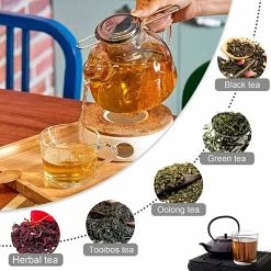 Tea Filter, Stainless Steel Tea Strainer, Tea Strainer, Tea Infuser Tea Strainer With Lid, Fine Hole Tea Filter, Foldable Handle Design Suitable For Cups/Teapot 10 Tea Filter, Stainless Steel Tea Strainer, Tea Strainer, Tea Infuser Tea Strainer With Lid, Fine Hole Tea Filter, Foldable Handle Design Suitable For Cups/Teapot -Kitchen Appliances Discounts 87636813 4