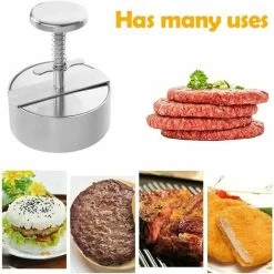 Burger Press, Adjustable Stainless Steel Nonstick Hamburger Press, For Parties, Dinners, BBQs, Dishwasher Safe -Kitchen Appliances Discounts 87644746 4