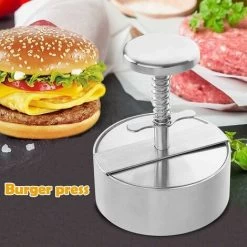 Burger Press, Adjustable Stainless Steel Nonstick Hamburger Press, For Parties, Dinners, BBQs, Dishwasher Safe -Kitchen Appliances Discounts 87644746 5