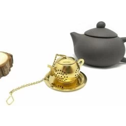 Tea Infuser Teapot - Stainless Steel Infuser (Gold) -Kitchen Appliances Discounts 87859550 2