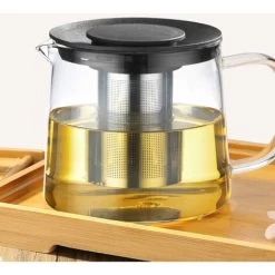 Glass Teapot With Heat Resistant Stainless Steel Infuser For Tea, Tea, Tea, Tea, Tea, Tea, Clear Tea 1500ml -Kitchen Appliances Discounts 88297804 3