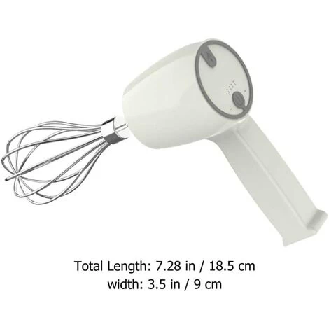Stainless Steel Electric Beater - Rechargeable Kitchen Whisk - Milk Mixer For Easily Beating Egg Cream And Cookie Cakes. 4 Stainless Steel Electric Beater - Rechargeable Kitchen Whisk - Milk Mixer For Easily Beating Egg Cream And Cookie Cakes. - Image 2