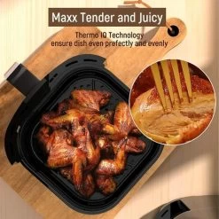 Fabuletta Air Fryers 4 L,1680W Compact Air Fryers With 9 Presets, Max 230℃ Setting Digital Air Fryer Oven With Rapid Air Circulation, Digital Display,Shake Reminder,Nonstick & Dishwasher, Black -Kitchen Appliances Discounts 88690068 4