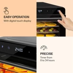Klarstein Shaftesbury Dehydrator 700W Timer Function 35-85°C Digital Touch Display -Kitchen Appliances Discounts 88716596 3