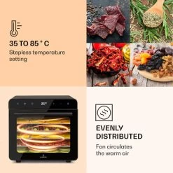 Klarstein Shaftesbury Dehydrator 700W Timer Function 35-85°C Digital Touch Display -Kitchen Appliances Discounts 88716596 4