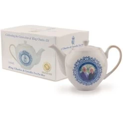 King Charles III Queen Consort Portrait Memorabilia Coronation Commemorative Teapot 750ml -Kitchen Appliances Discounts 89047927 3