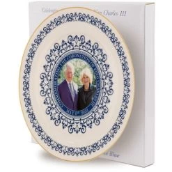 8" King Charles III Queen Consort Portrait Memorabilia Coronation Plate With Stand -Kitchen Appliances Discounts 89047928 3
