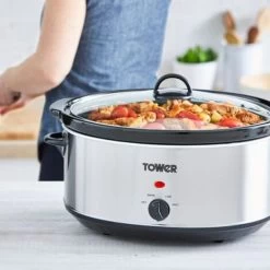 Tower 6.5 Litre Stainless Steel Slow Cooker -Kitchen Appliances Discounts 89578134 5