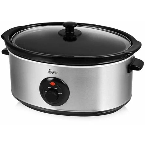 Swan 6.5 Litre Stainless Steel Slow Cooker 3 Swan 6.5 Litre Stainless Steel Slow Cooker