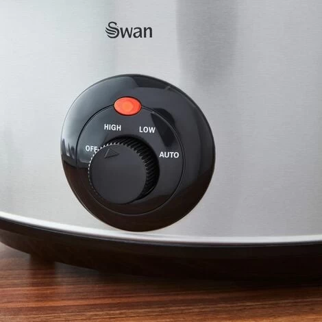 Swan 6.5 Litre Stainless Steel Slow Cooker 5 Swan 6.5 Litre Stainless Steel Slow Cooker - Image 3