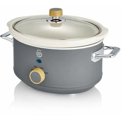 Swan 3.5L Slow Cooker Nordic Grey 3 Swan 3.5L Slow Cooker Nordic Grey