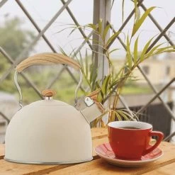 Whistling Kettle, 2.5L Whistling Kettle Induction Gas Kettle Stainless Steel Whistling Kettle Teapot Whistling Kettle For Induction Gas Cookers, Easy To Clean -Kitchen Appliances Discounts 89793418 5