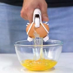 Portable Egg Opener, Egg Strainer, White -Kitchen Appliances Discounts 89794321 3