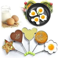Egg Ring, Stainless Steel Omelette Mold, Non-Stick Round Fried Egg Ring Set For Shaping Eggs, Egg Cooker Rings For Baking, Kitchen Tool -Kitchen Appliances Discounts 89794492 4