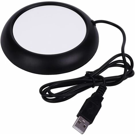 MODOU - USB Cup Warmer, Plate Drink Warmer, Heated Coasters For Coffee Warmer Utensils For Bar Office Home (Black) 3 MODOU - USB Cup Warmer, Plate Drink Warmer, Heated Coasters For Coffee Warmer Utensils For Bar Office Home (Black)