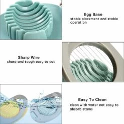 2 Pieces Egg Cutter Egg Slicer Multifunction Manual Egg Cutter Egg Cutter Kitchen Tool Apple And Tomato Cutter Para Egg Cutter Boiled Fruit Slicer Cheese Strawberry - MODOU -Kitchen Appliances Discounts 89805368 4
