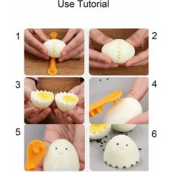 4 Pieces Of Egg Cutters, Flower Shaped Egg Tool, Boiled Egg Cut Flower Styler, Kitchen Tools, Used For Cutting Hard Boiled Eggs - MODOU -Kitchen Appliances Discounts 89806725 5