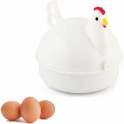 Egg Boiler, Big Box Egg Cooker 13.315.715.7cm, Microwave Boiler Fast Cooking Appliances, 4 Eggs - MODOU -Kitchen Appliances Discounts 89807165 3