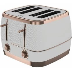 Beko Off White & Rose Gold Cosmopolis Dome Kettle & 4 Slice Toaster Set -Kitchen Appliances Discounts 90587913 5