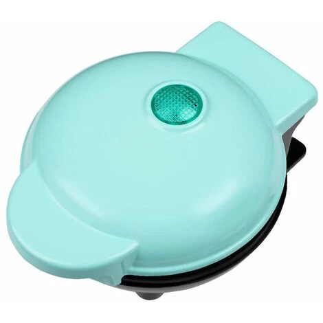 Mini Waffle Maker Machine For Individual Waffles, Paninis, Hash Browns Blue 3 Mini Waffle Maker Machine For Individual Waffles, Paninis, Hash Browns Blue