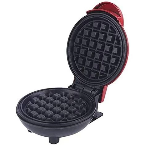 Mini Waffle Maker Machine For Individual Waffles, Paninis, Hash Browns Blue 5 Mini Waffle Maker Machine For Individual Waffles, Paninis, Hash Browns Blue - Image 3