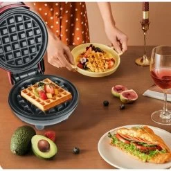 Create Perfect Mini Waffles, Paninis, And Hash Browns With Our Home Mini Waffle Maker - Perfect For Family Celebrations, Easter, And Children's Birthday Parties 9 Create Perfect Mini Waffles, Paninis, And Hash Browns With Our Home Mini Waffle Maker - Perfect For Family Celebrations, Easter, And Children's Birthday Parties -Kitchen Appliances Discounts 90786026 4